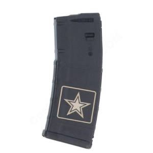 AR15 Magazine Magpul Pmag 30rd laser engraved - Army Star