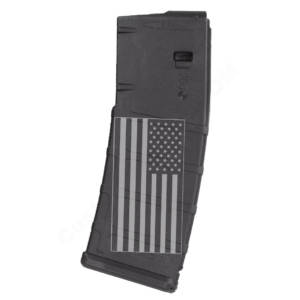 AR15 Magazine Magpul Pmag 30rd laser engraved - US flag