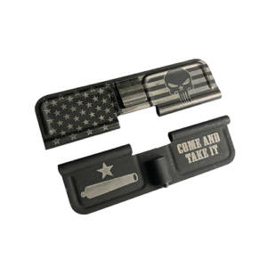AR-15 Ejection Port Laser Engraved - US Flag Punisher Come and take it