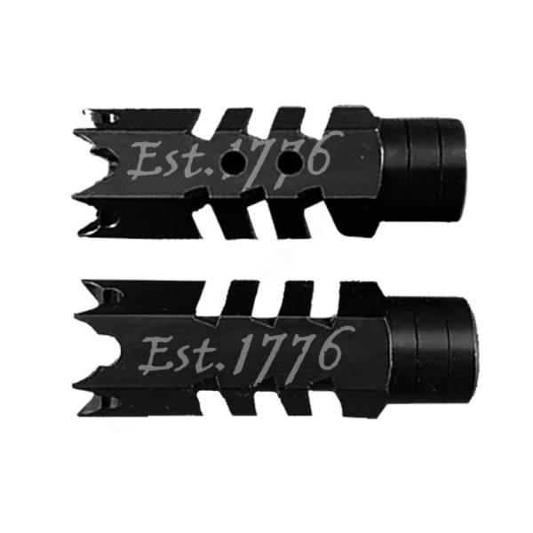 .223/5.56/.22LR Shark Muzzle Brake 1/2x28 Pitch - est 1776