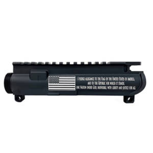 AR-15 UPPER RECEIVER ENGRAVED- FLAG PLEDEG