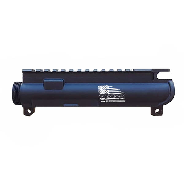 AR-15 UPPER RECEIVER ENGRAVED- FLAG We the People