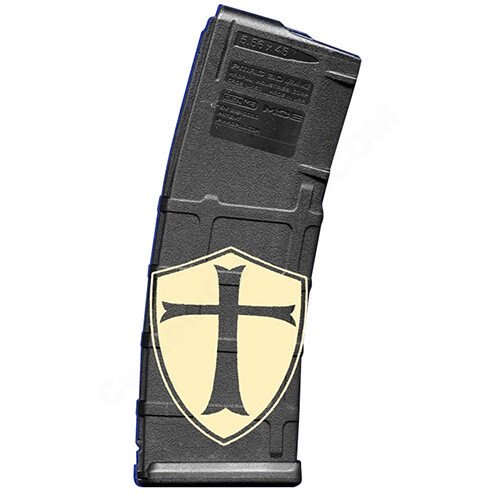 AR15 Magazine Magpul Pmag 30rd laser engraved - Crusader Shield