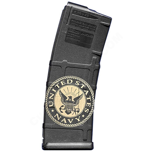 AR15 Magazine Magpul Pmag 30rd laser engraved - US NAVY