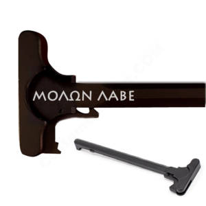 AR-15 Laser Engraved Charging Handle - Molon Labe