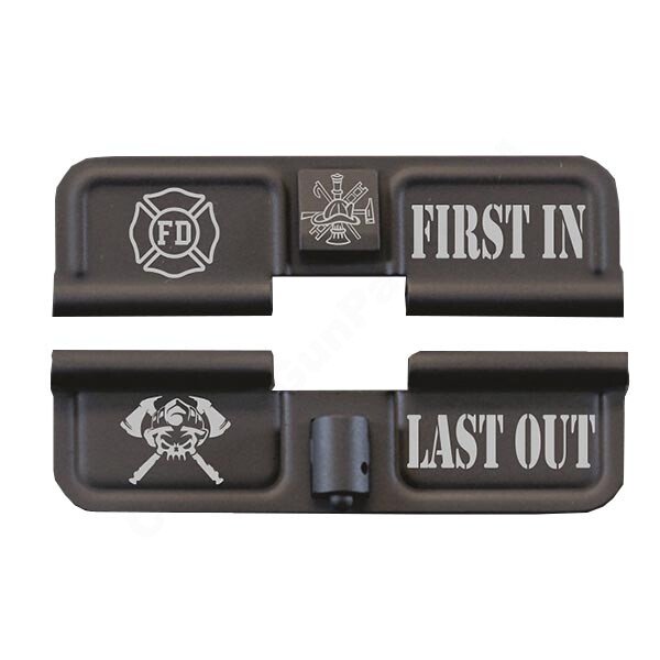 AR-15 Ejection Port Laser Engraved - Firefighter