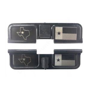 AR-15 Ejection Port Laser Engraved - Texas map flag