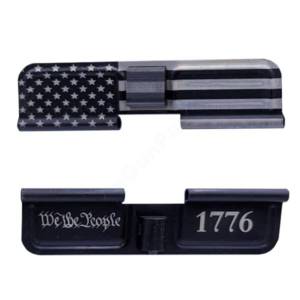 AR-15 Ejection Port Laser Engraved - We the people 1776 US flag