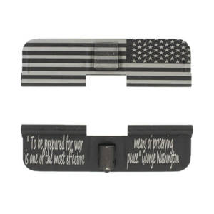 AR-15 Ejection Port Laser Engraved - US Flag To be prepared for war