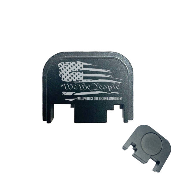 Glock Back Plate Laser Engraved - US Flag We the people