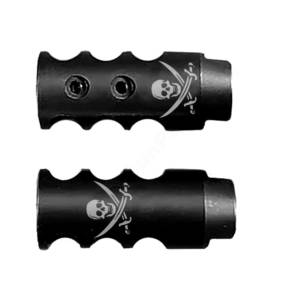 .223/5.56/.22LR Competition Muzzle Brake 1/2x28 TPI - Pirate flag