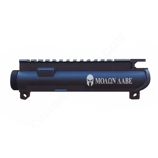 AR-15 UPPER RECEIVER ENGRAVED- Molon Labe Helmet