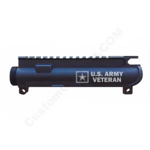 AR-15 UPPER RECEIVER ENGRAVED- US Army Veteran