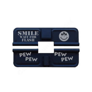 AR-15 Ejection Port Laser Engraved - Smile wait for flash