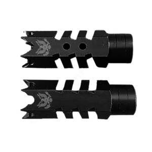 .223/5.56/.22LR Shark Muzzle Brake 1/2x28 Pitch - Three Percenter Eagle