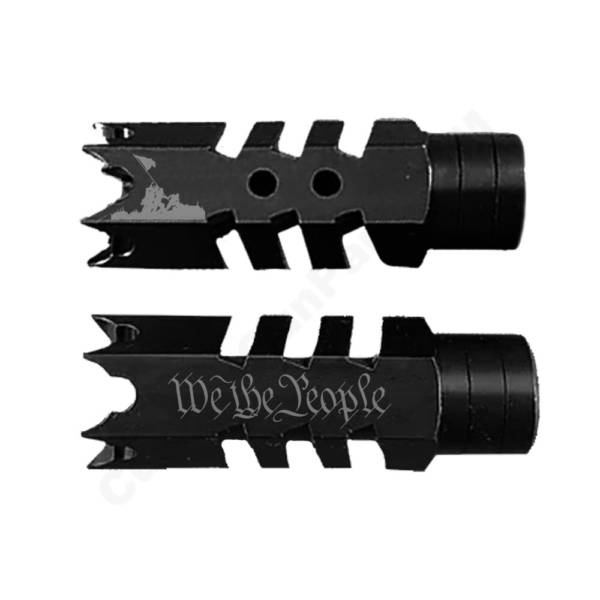 .223/5.56/.22LR Shark Muzzle Brake 1/2x28 Pitch - We the People Battlefield