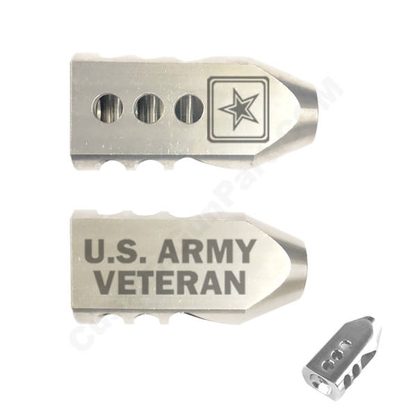.223/5.56 TANKER Stainless STEEL MUZZLE BRAKE Laser - US Army Veteran