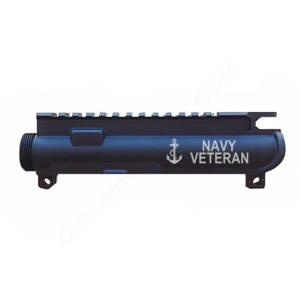 AR-15 UPPER RECEIVER ENGRAVED- NAVY VETERAN