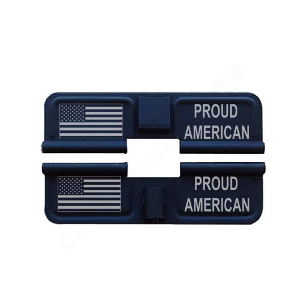 AR-15 Ejection Port Laser Engraved - Proud American US Flag