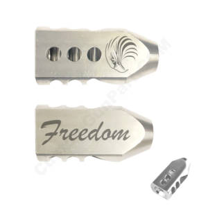 .223/5.56 TANKER Stainless STEEL MUZZLE BRAKE Laser - Freedom Eagle