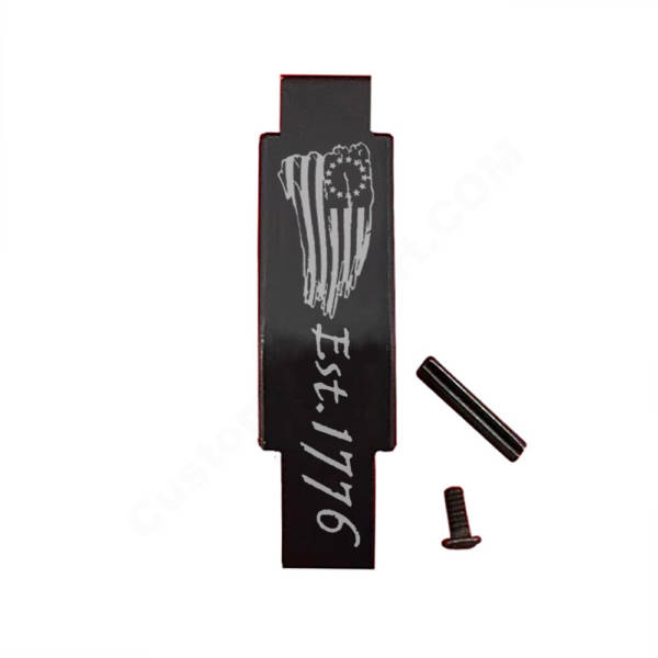 AR-15 Trigger Guard Laser Engraved - est. 1776 waving Flag